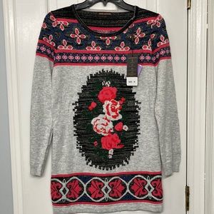 John‎ Fashion Floral Sweater Womens Size Medium